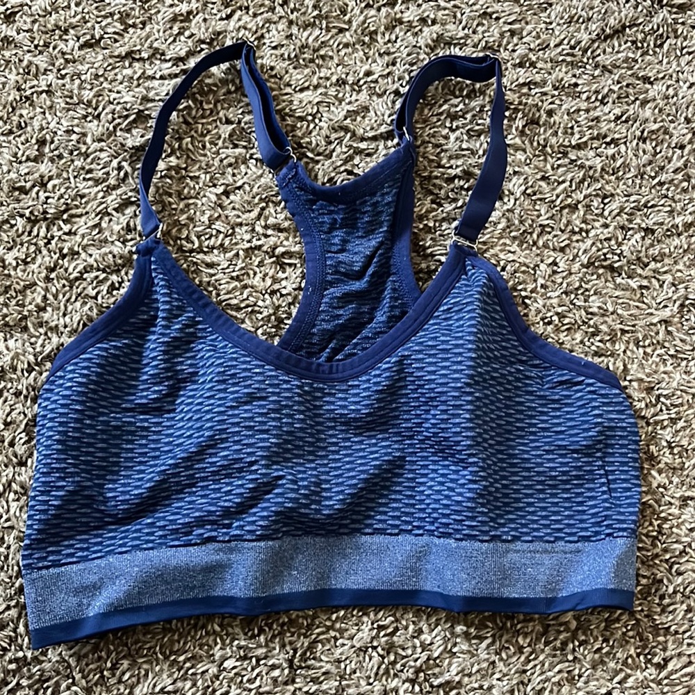 Navy Blue Razorback New Balance Sports Bras